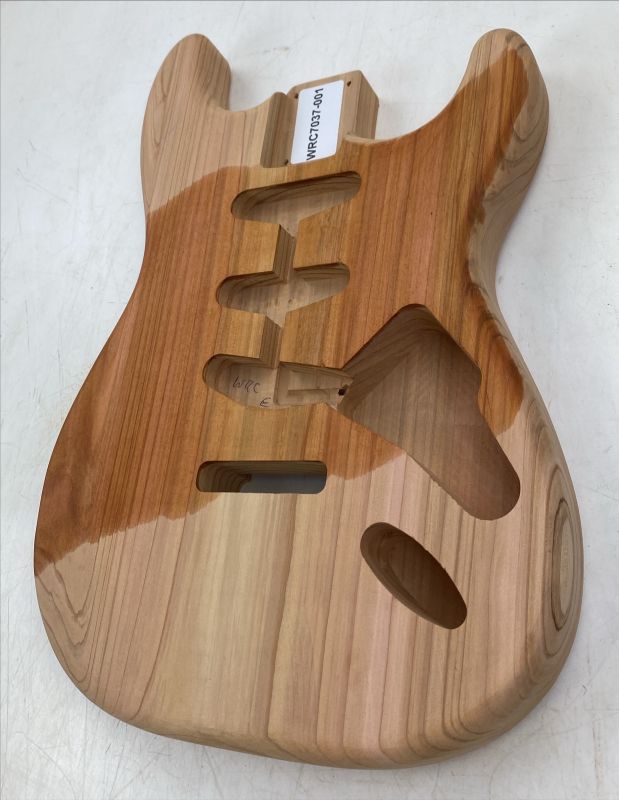 Body Western Red Cedar, 1-pc., Strat, Unique piece #001